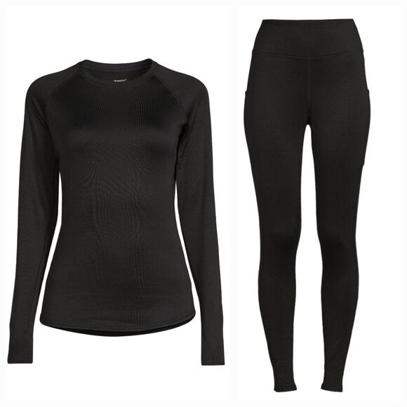 Cuddl Duds ClimateRight Aerowarm Thermal Guard Base Layer Top & Leggings Set XS - Picture 1 of 14